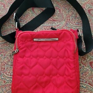 Red Quilted Crossbody Bag